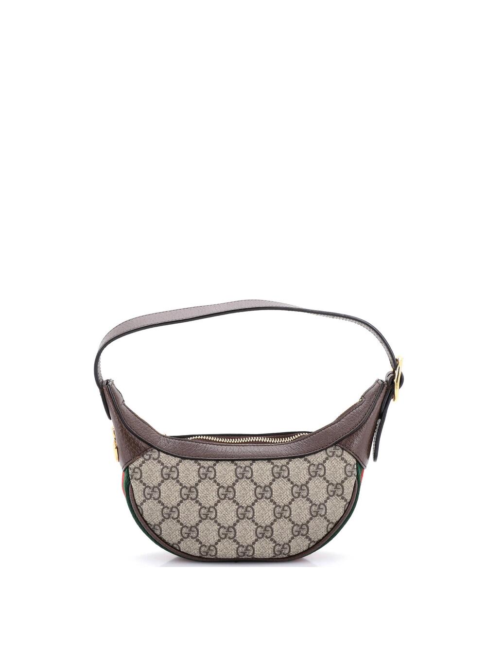 Gucci Ophidia Half Moon Bag Gg Coated #259102G14B